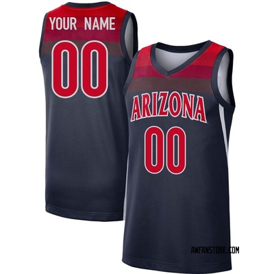 Men's Custom Arizona Wildcats Replica Basketball Jersey - Navy