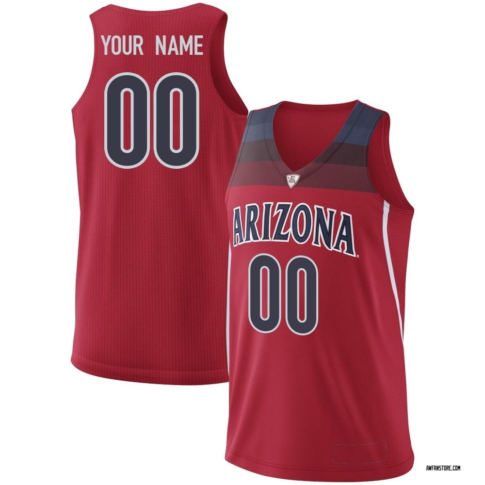Men's Custom Arizona Wildcats Replica Basketball Jersey - Red