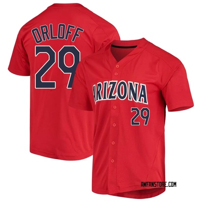Men's Eric Orloff Arizona Wildcats Replica Vapor Untouchable Full-Button Baseball Jersey - Red