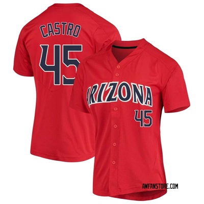 Women's Alessandro Castro Arizona Wildcats Replica Vapor Untouchable Full-Button Baseball Jersey - Red