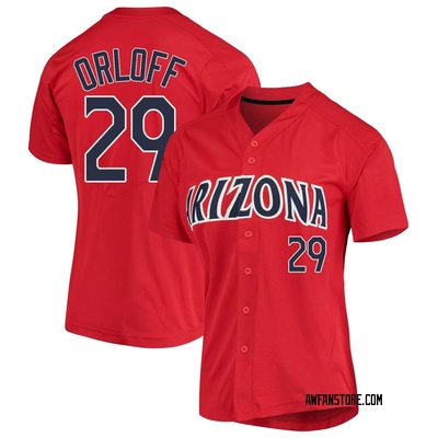 Women's Eric Orloff Arizona Wildcats Replica Vapor Untouchable Full-Button Baseball Jersey - Red