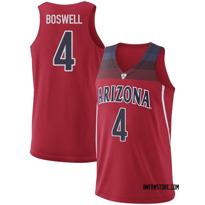 Youth Kylan Boswell Arizona Wildcats Replica Basketball Jersey - Red